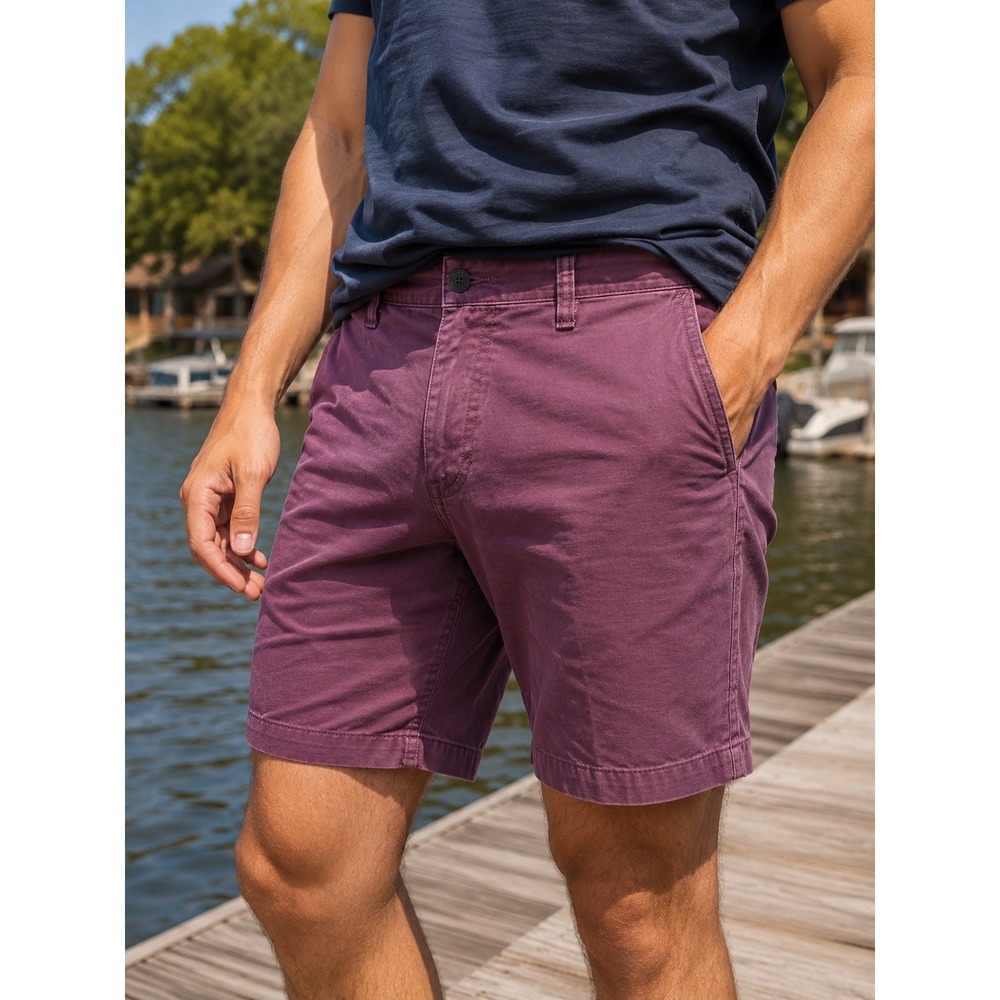 American Eagle Mens Ne(x)t Level Flex Chino Shorts mauveSize 38